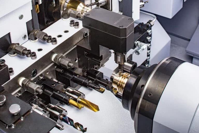 Buying a CNC Lathe SR-38 Type B 10-Axis CNC Swiss-type Automatic Lathe-Back-cross-